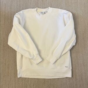 Tna cozy fleece boyfriend crew sweatshirt